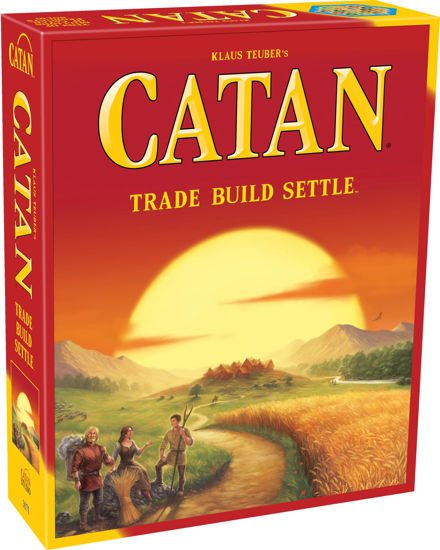 Picture of CATAN Board Game - Embark on a Journey of Discovery and Trade! Civilization Building Strategy Game, Family Game for Kids & Adults, Ages 10+, 3-4 Players, 60-90 Minute Playtime, Made by CATAN Studio