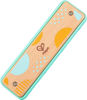 Picture of Hape Blues Harmonica | 10 Hole Wooden Musical Instrument Toy for Kids, Blue-Green (E8916)