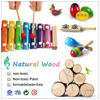 Picture of LOOIKOOS Toddler Musical Instruments,Wooden Percussion Instruments Toy for Kids Baby Preschool Educational Musical Toys Set for Boys and Girls with Storage Bag