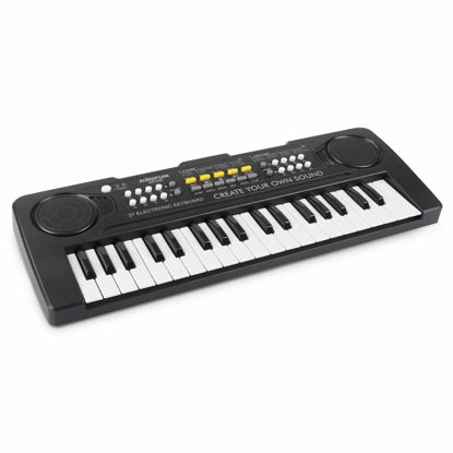 Picture of aPerfectLife Kids Keyboard Piano, 37 Key Portable Electronic Piano for Kids, Digital Music Piano Keyboard Educational Toys for 3 4 5 6 7 8 Year Old Girls Boys (Black)