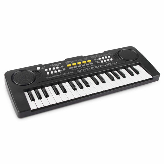 Picture of aPerfectLife Kids Keyboard Piano, 37 Key Portable Electronic Piano for Kids, Digital Music Piano Keyboard Educational Toys for 3 4 5 6 7 8 Year Old Girls Boys (Black)