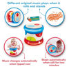Picture of Hape Baby Drum | Colorful Rolling Drum Musical Instrument Toy for Toddlers, Rhythm & Sound Learning, Battery Powered (E0333)