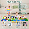 Picture of M SANMERSEN Piano Mat, 53'' x 23'' Musical Toys for Toddlers Floor Piano Touch Playmat with 8 Animal Sounds, Music Piano Keyboard Dance Mat Toddler Toys Gifts for Boys and Girls 1 2 3 4 5 Year Old