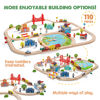 Picture of Tiny Land Train Set 110pcs Wooden Train Set, Toy Train for Boys & Girls with Wooden Train Track, Wooden Toys for 3-7 Years Old Toddlers & Kids, Railway Set Christmas Toys for Kids