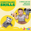 Picture of JOYIN 6Pcs Kids Hand Puppet Set with Working Mouth, Toddler Animal Plush Toy Includes Elephant, Giraffe, Lion, Bear, Raccoon and Monkey for Show Theater, Birthday Gifts