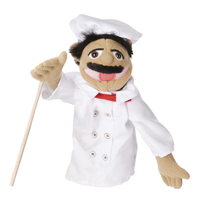 Picture of Melissa & Doug Chef Puppet (Al Dente) with Detachable Wooden Rod