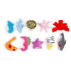 Picture of Oiuros 20pcs Different Cartoon Animal Finger Puppets Soft Velvet Dolls Props Toys Easter Basket Stuffers