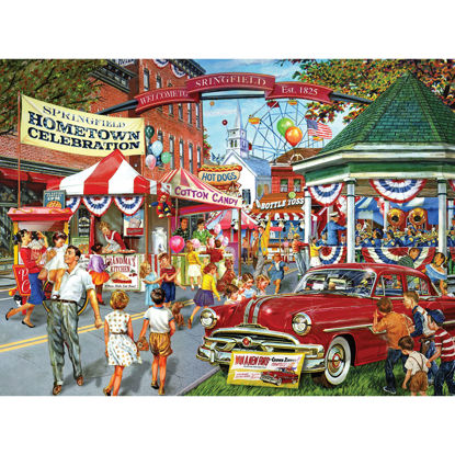 Picture of RoseArt - Back to The Past - Hometown Celebration - 1000 Piece Jigsaw Puzzle for Adults