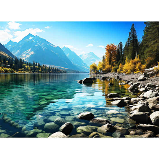 Picture of VOLUVOLU 500 Piece Puzzle for Adults, Jigsaw Puzzle,Glacier Park Jigsaw Puzzles 500 Pieces Birthday Party for Family Kids and Adults Funny Puzzle for Adults