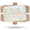 Picture of ALL4JIG 1500 Pieces Rotating Puzzle Board with 6 Drawers and Cover,26"x35"Portable Wooden Jigsaw Puzzle Table for Adults,Lazy Susan Spinning Puzzle Boards Birthday Gift for mom