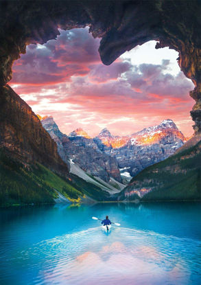 Picture of Buffalo Games - Follow Your Heart - 500 Piece Jigsaw Puzzle Blue,brown,orange,pink, 21.25"L X 15"W