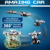 Picture of FDJ Remote Control Car - Transform Toys Car Robot, One Button Deformation to Robot with Flashing Light, 2.4Ghz 1:18 Scale Transforming Police Car Kids Toys with 360 Degree Rotating, Girls Boys Toys