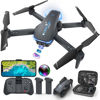 Picture of Drone with 1080P Camera for Beginners and Kids, Foldable Remote Control Quadcopter with Voice Control, Gestures Selfie, Altitude Hold, One Key Start, 3D Flips, 2 Batteries, Toy for Boys Girls