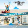 Picture of Drone with 1080P Camera for Beginners and Kids, Foldable Remote Control Quadcopter with Voice Control, Gestures Selfie, Altitude Hold, One Key Start, 3D Flips, 2 Batteries, Toy for Boys Girls