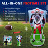Picture of Inflatable Football Target - Double-Sided Toss Football Training Game with Mini Footballs - Fun Kids Throwing Football Games for Indoors, Outdoors, Birthdays, Camping, Beach - 65 Inch