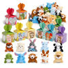 Picture of ATFUNSHOP Valentines Day Gifts for Kids with Animal Plush Toys 30 Pack Valentines Mini Keychains and Heart Gift Box in Bulk Exchange for Toddlers Girls Boys School Class Classroom Party Favors