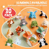 Picture of ATFUNSHOP Valentines Day Gifts for Kids with Animal Plush Toys 30 Pack Valentines Mini Keychains and Heart Gift Box in Bulk Exchange for Toddlers Girls Boys School Class Classroom Party Favors