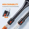 Picture of AstroAI 47.2" Ice Scrapers for Car Windshieldand Extendable Snow Brush with Foam Grip and 360° Pivoting Brush Head for Christmas Car Auto Truck SUV(Orange)