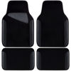 Picture of CAR PASS Waterproof Universal Fit Car Floor Mats, Faux Leather Car Carpet Mats, Black Car Mats with Anti-Slip Nibbs Backing & Driver Heel Pad Fit for SUV,Vans,sedans, Trucks,Set of 4pcs(All Black)
