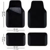 Picture of CAR PASS Waterproof Universal Fit Car Floor Mats, Faux Leather Car Carpet Mats, Black Car Mats with Anti-Slip Nibbs Backing & Driver Heel Pad Fit for SUV,Vans,sedans, Trucks,Set of 4pcs(All Black)