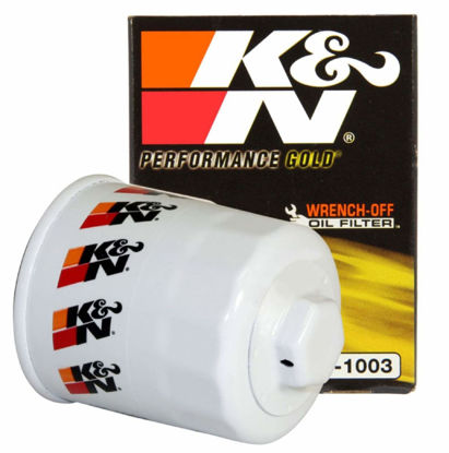 Picture of K&N Premium Oil Filter: Protects your Engine: Compatible with Select TOYOTA/LEXUS/SUZUKI/CHEVROLET Vehicle Models (See Product Description for Full List of Compatible Vehicles), HP-1003