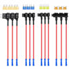 Picture of Nilight 12 Pack 12V Car Add-a-Circuit Fuse Tap Standard Mini Micro2 and Low Profile Fuse Taps 4 Types ATO ATC ATM APM Fuse Holder for Cars Trucks Boats