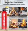 Picture of AmzBoom 2-Pack Fire Extinguisher for Home, Kitchen, Car, and Grill with Mounting Bracket and Emergency Kit - Extinguishing Spray, Compact A, B, C, K - Eco-Friendly, Prevents Reignition.