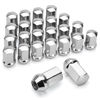 Picture of dynofit 24pcs 14x1.5 OEM Lug Nuts 1.75 inch(45mm) Height 7/8" Hex(22mm), M14-1.5 One-Piece Design Factory Chrome Wheel Lugnuts for Silverado & Tahoe GMC Sierra 1500 Buick Dodge Cadillac Chrysler