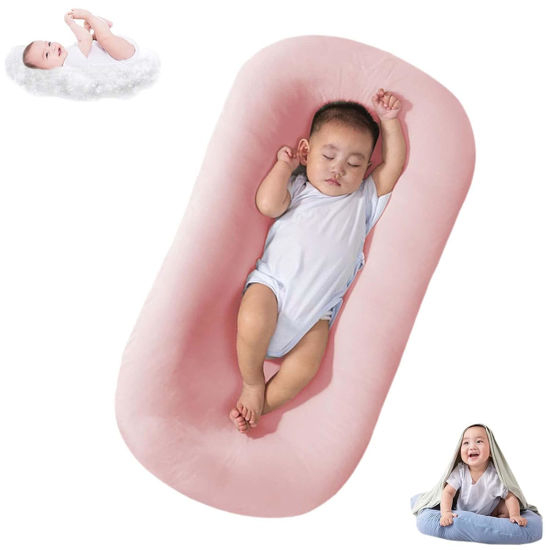 Picture of Baby Lounger for Newborn 0-24 Months, Bionic Design Baby Nest Sleeper, Soft Organic Breathable Lounger Pillow for Newborn Infants