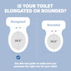 Picture of Quick Flip Elongated Toilet Seat with Built-In Potty & Splash Guard for Toddler Training, Slow Close - Jool Baby
