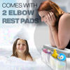 Picture of Comfortable Bath Kneeler and Elbow Kneeling Rest Pad for Baby Bathing Parents - Painless Foam Mat with Toy Organizer Pockets - Quick Drying, Foldable, Non-Slip for Baby and Toddler Bathing