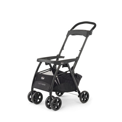 Picture of Chicco KeyFit Caddy Frame Stroller, Accepts All Chicco Infant Car Seats, Adjustable Handle, Parent Tray | Black/Black
