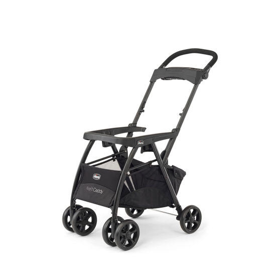 Picture of Chicco KeyFit Caddy Frame Stroller, Accepts All Chicco Infant Car Seats, Adjustable Handle, Parent Tray | Black/Black
