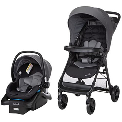 Picture of Safety 1st Smooth Ride Travel System Stroller and Car Seat OnBoard™ FLX - Efficient Infant Car Seat Stroller and Infant Car Seat and Stroller Combo, Monument