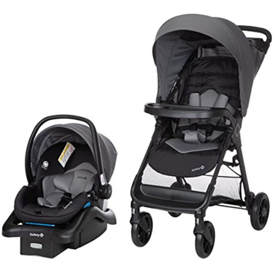 Picture of Safety 1st Smooth Ride Travel System Stroller and Car Seat OnBoard™ FLX - Efficient Infant Car Seat Stroller and Infant Car Seat and Stroller Combo, Monument