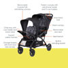 Picture of Baby Trend Sit N' Stand® Double 2.0 Stroller, Dash Black