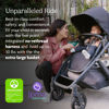Picture of UPPAbaby Vista V2 Stroller/Convertible Single-to-Double System/Bassinet, Toddler Seat, Bug Shield, Rain Shield, and Storage Bag Included/Lucy (Rosewood Mélange/Carbon Frame/Saddle Leather)
