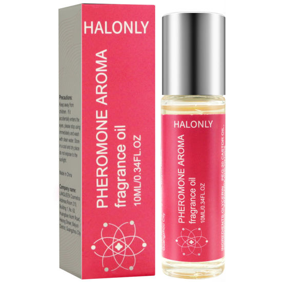 Picture of Halonly Roll-On Pheromone Perfume for Women, rollerball perfume, travel perfume, clean perfume Long-Lasting Pheromone-Infused Essential Oil - 0.34 fl.oz (10mL)