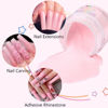 Picture of Saviland Pink Acrylic Powder - 30g Professional Colored Acrylic Nail Powder for Acrylic Nails Extension, 3D Nail Art Acrylic Polymer Powder, No Need Nail Lamp