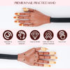 Picture of Saviland Practice Hand for Acrylic Nails, Flexible Moveable Fake Hands, Manicure Trainng Hand Nail Kit for Beginners, Movable Nail Maniquin Hand with 200PCS Nail Tips, Nail Glues, Brush and Clipper