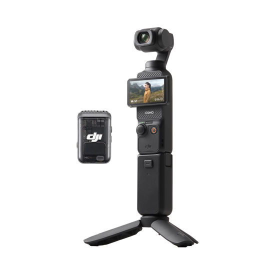 Picture of DJI Osmo Pocket 3 Creator Combo, Vlogging Camera with 1'' CMOS, 4K/120fps Video, 3-Axis Stabilization, Face/Object Tracking, Fast Focusing, Mic Included for Clear Sound, Digital Camera for Photography