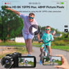 Picture of WIKICO Video Camera, 8K Camcorder 48MP Vlogging Camera for YouTube 18X Digital Zoom 3” Touch Screen with WiFi, External Mic, Fill Light, Remote Control, 32GB SD Card & 2 Batteries