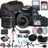 Picture of Canon EOS 4000D / Rebel T100 DSLR Camera w/EF-S 18-55mm F/3.5-5.6 Zoom Lens + 64GB Memory, Filters,Case, Tripod, Flash, and More (34pc Bundle) (Renewed)