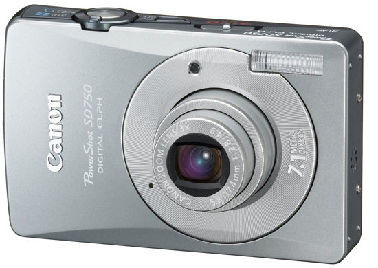 Picture of Canon PowerShot SD750 7.1MP Digital Elph Camera with 3x Optical Zoom (Silver) (OLD MODEL) (Renewed)