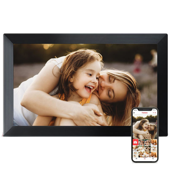 Picture of Digital Picture Frame WiFi, 15.6 Inch Frameo Digital Photo Frame, 32GB Memory, 1920*1080 IPS HD Touch Screen, Auto-Rotate, Share Pictures Video Instantly, Gift for Mom, Wedding, Birthday, Anniversary