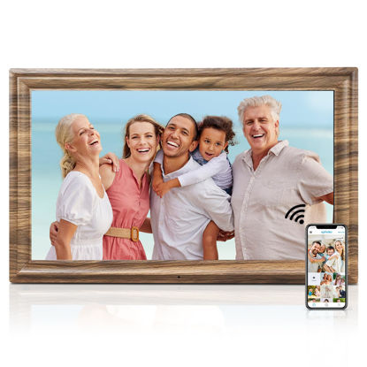Picture of 16 Inch Large Digital Picture Frame, Canupdog Digital Photo Frame with 32GB Storage Wall Mountable, Auto-Rotate, Motion Sensor Share Photo Video via App