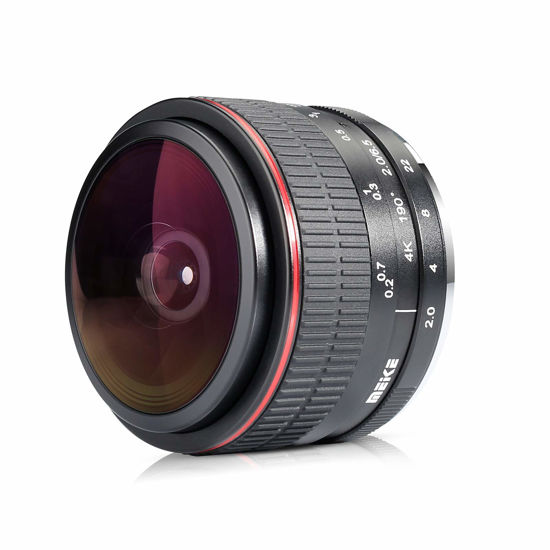 Picture of MEKE 6.5mm f2.0 Ultra Wide Fisheye Lens for Sony A9 A7III A7RIII A6400 A6500 A6000 A6100 A6300 Nex3 Nex5 Nex6 Nex7 A7II A7SII A7RII Mirorrless Cameras