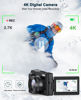 Picture of 4K Digital Camera for Photography and Video, Autofocus Anti-Shake 48MP Vlogging Camera for YouTube, 3'' 180°Flip Screen Camera with Flash 16X Zoom, Digital Camera with 32GB Card Battery Charger Black
