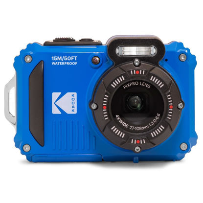 Picture of KODAK PIXPRO WPZ2 Rugged Waterproof Shockproof Dustproof WiFi Digital Camera 16MP 4X Optical Zoom 1080P Full HD Video Vlogging Camera 2.7" LCD (Blue)