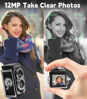 Picture of Digital Vintage Mini Camera, 1080P FHD Video, 12MP Autofocus, Point and Shoot Digital Camera with 16GB Card, Compact Small Vlogging Camera for Beginners Teens Adults Kids